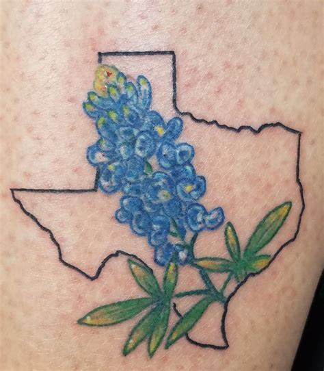 Texas Bluebonnet tattoo #texastattoo #bluebonnet in 2022 | Bluebonnet ...