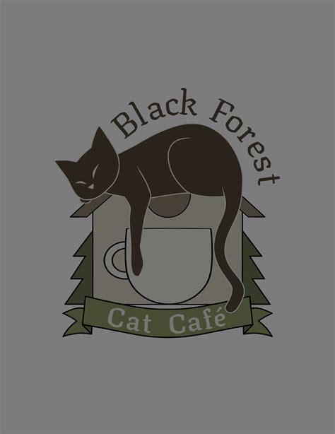 cat cafe logo with name white bg – Black Forest Cat Café