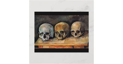 Paul Cézanne Skulls Still Life Fine Art Postcard | Zazzle