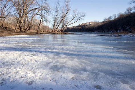 A Tributary Flowing into the Mississippi River in Minneapolis, M Stock Photo - Image of ...