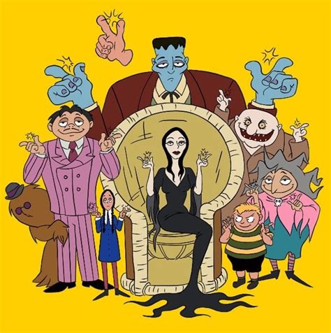 Pin by Laura Smith on The Addams Family | Addams family cartoon, Family cartoon, Addams family
