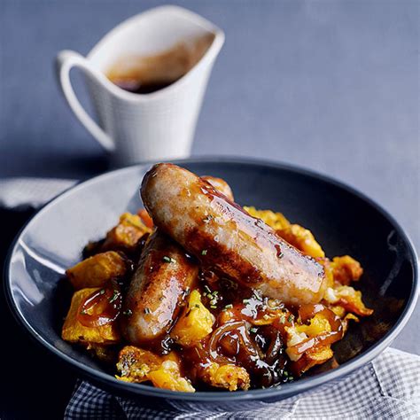 Caramelised red onion sausage and mash, a delicious recipe in the new M ...