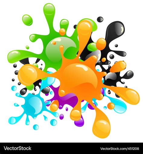 Paint splashes Royalty Free Vector Image - VectorStock