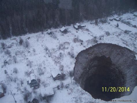 Giant sinkhole found near Solikamsk in Perm region · Russia Travel Blog