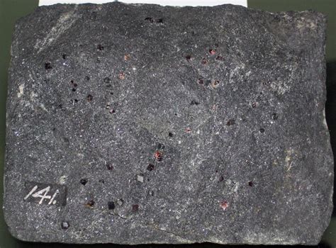 Garnetiferous hornblende schist (Hanover, Grafton County, New Hampshire ...