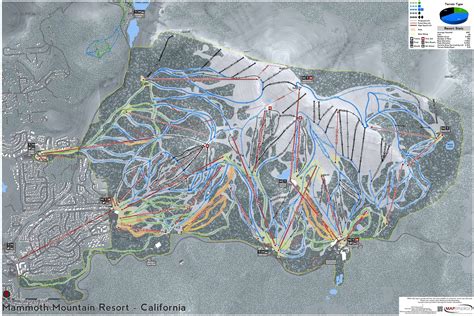 Mammoth Mountain Resort ski map