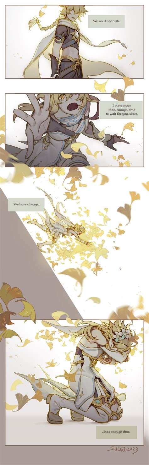 Lumine and Aether by shilin on DeviantArt