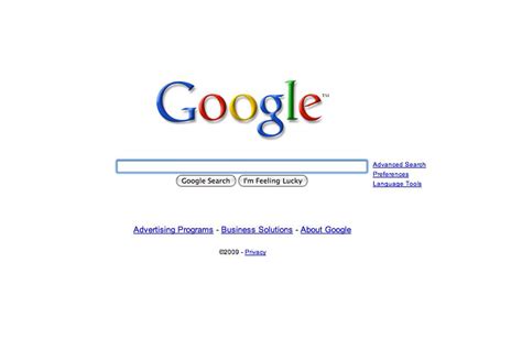 The History of the Google Home Page 1998 - 2019 & What It Means For ...