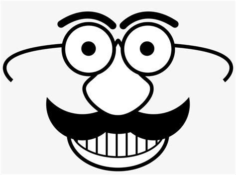 Clip Download Funny Face Clipart Black And White - Goofy Face Clip Art Transparent PNG ...