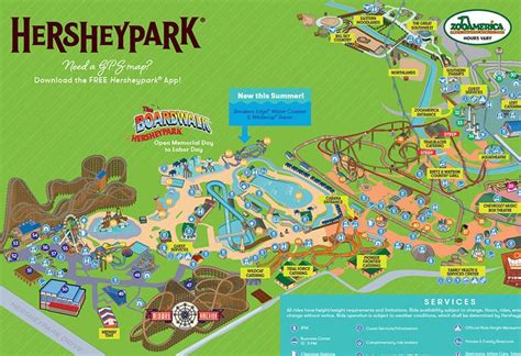 Hershey park map 2019 | Hershey park, Map, Park