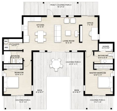 Truoba Mini 220 | Guest house plans, House floor plans, Small house ...