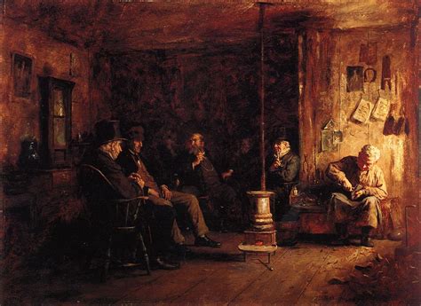 The Nantucket School of Philosophy 1887 Painting | Eastman Johnson Oil Paintings