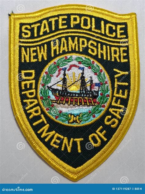 The Shoulder Patch of the New Hampshire State Police Department in New ...