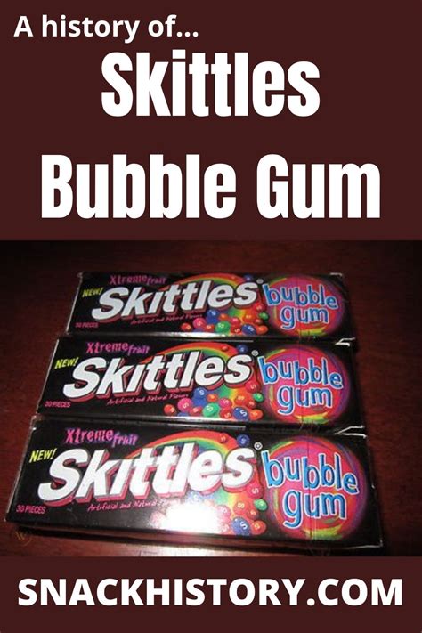 Skittles Bubble Gum (History, Marketing & Commercials) - Snack History