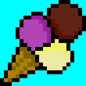 Ice cream pixel art