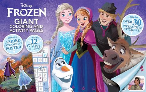 Disney Frozen Giant Coloring Book with Stickers, 32 Pages (Paperback ...