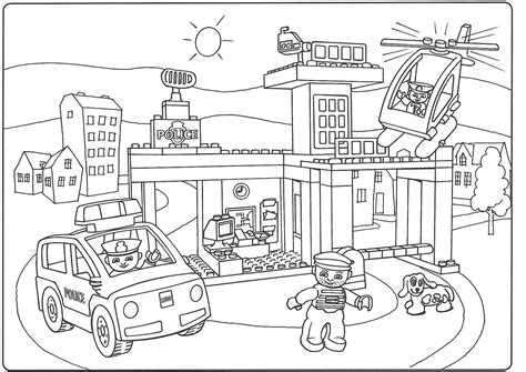 Police Station Coloring Page Gallery. Lego Coloring Page - Coloring Home