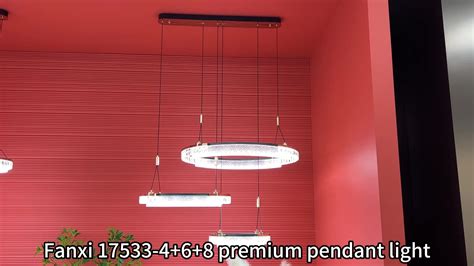 Pendant Lamp Rings Led Chandelier Dining Table Bar Lighting Gold Circle Dining Room K9 Crystal ...
