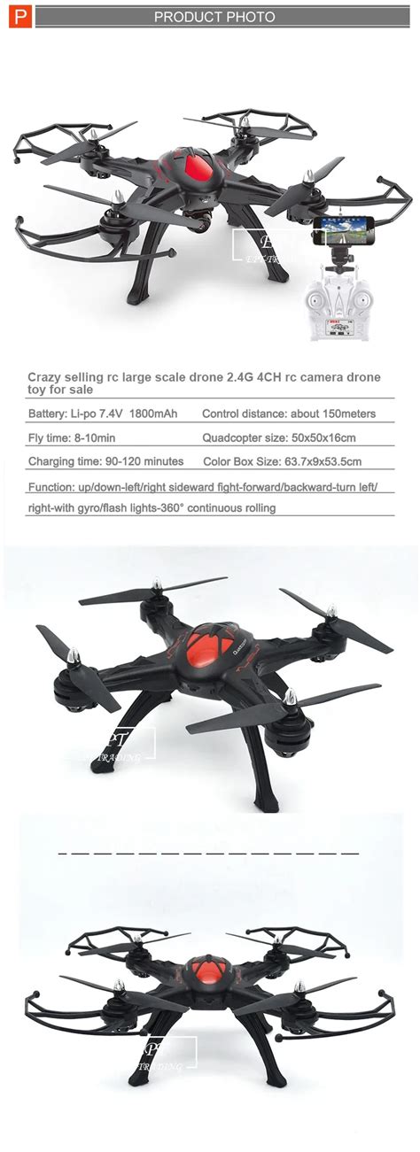 Crazy Selling Rc Large Scale Drone 2.4g 4ch Rc Camera Drone Toy For ...