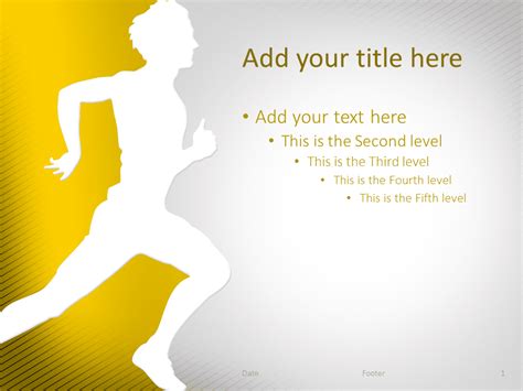 Running PowerPoint Template Yellow - PresentationGO.com