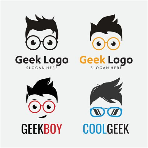 Geek Logo Template Vector Illustration. 21872276 Vector Art at Vecteezy