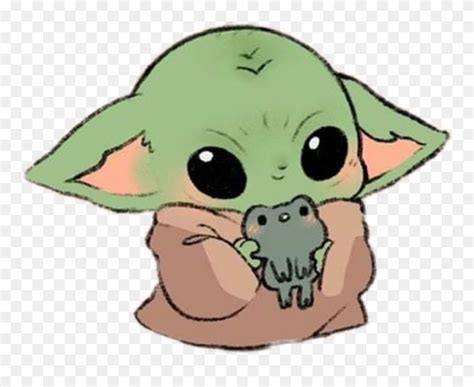 Baby Yoda Drawing Hard