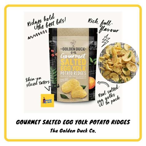 Jual The Golden Duck Co. Salted Egg Potato Chips Golden Duck Singapore Salted Egg Fish Skin ...