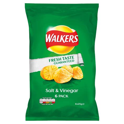 Walkers Salt & Vinegar Crisps 6 Pack - Centra