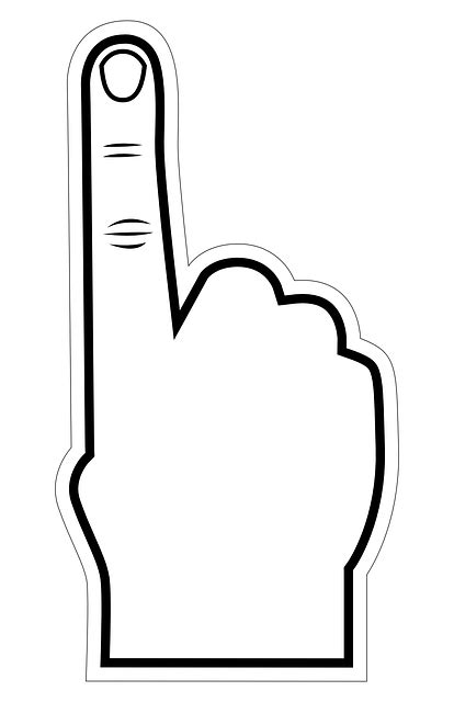 Forefinger Pointing Gesture · Free vector graphic on Pixabay