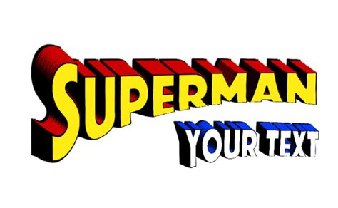 Superman Font - Photoshop Supply