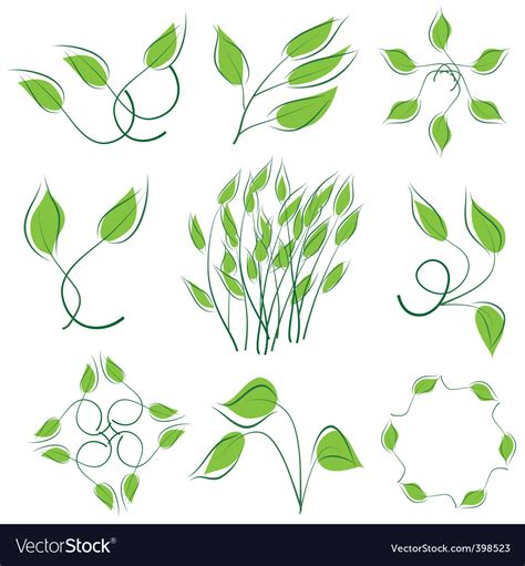 Nature logos Royalty Free Vector Image - VectorStock