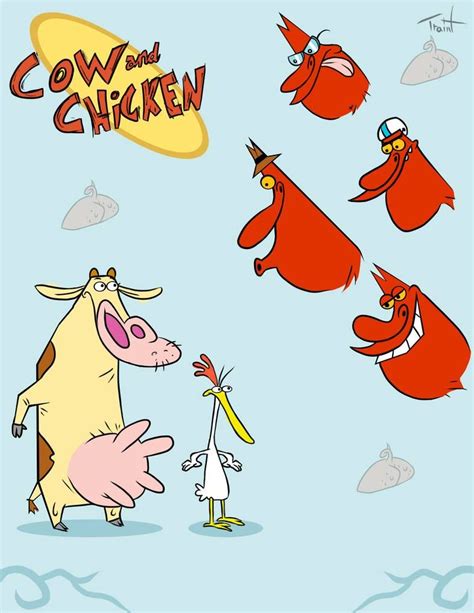 Cow And Chicken Cartoon Drawing - Chicken Cartoon