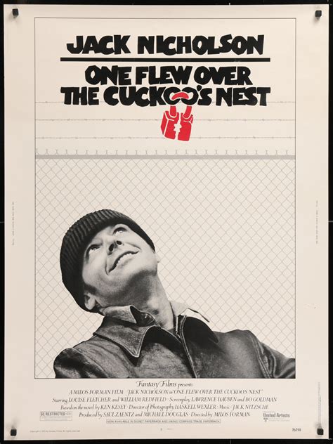 One Flew Over the Cuckoo's Nest Movie Poster | 30x40 Original Vintage Movie Poster | 88