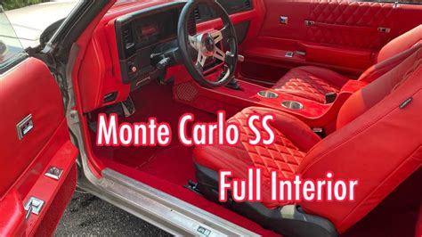 80s Monte Carlo SS l Full Interior l All Red Guts!! - YouTube