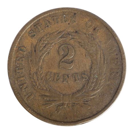 1864 Two Cent Piece Circulated Condition – Great American Coin Company®