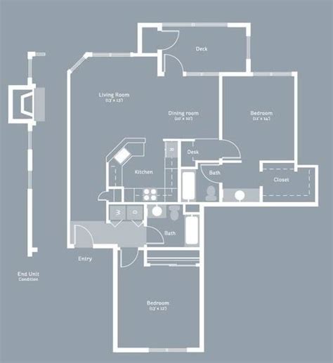 Plan C | 2 Bed Apartment | River Quarry Apartments