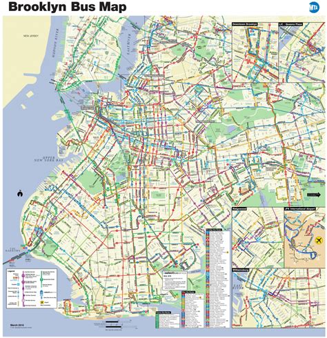 Brooklyn Bus Map - Nyc Bus Map Brooklyn (New York - Usa) Pertaining To ...