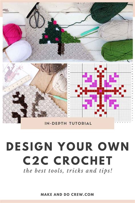 The Easiest Way To Design Your Own C2C Crochet Graph Patterns >> step-by-step % tutorial