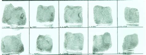 Recording Clear and Legible Ink Fingerprints | First Contact HR