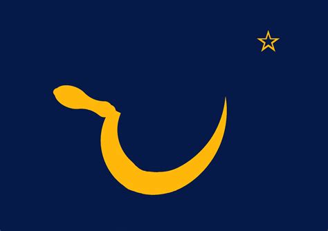 The stars of the Alaskan flag looks like it will form a sickle so I ...