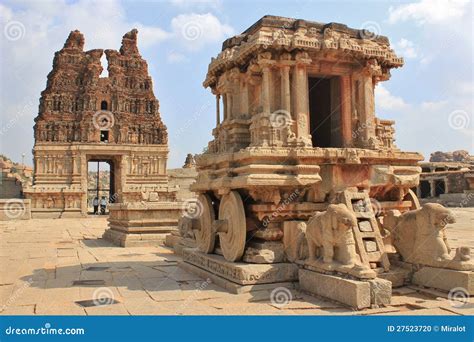 Hampi Ruins stock photo. Image of pillar, india, ruins - 27523720