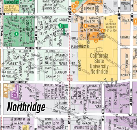 Northridge and Granada Hills Map – Otto Maps