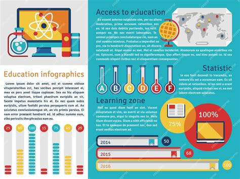 Premium Vector | Education vector infographics template