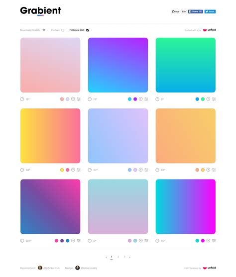√ Gradient Color Codes