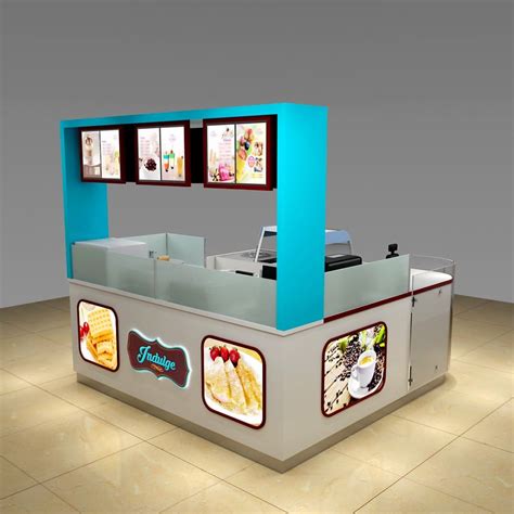 Unique design shopping mall ice cream kiosk for sale