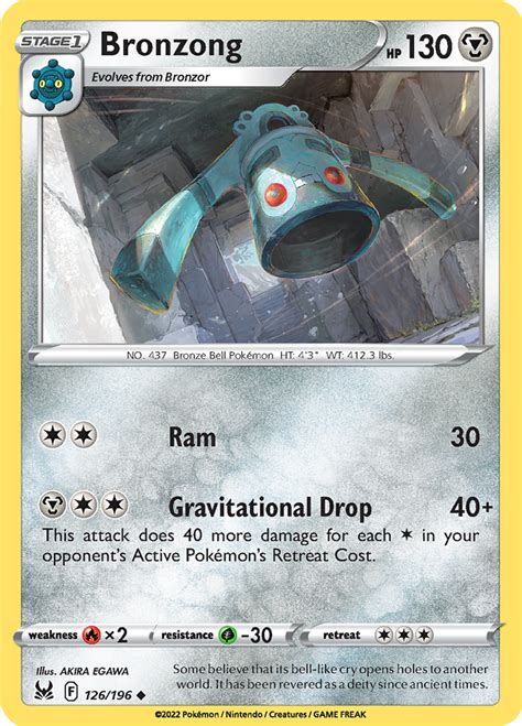 Check the actual price of your Bronzong 126/196 Pokemon card