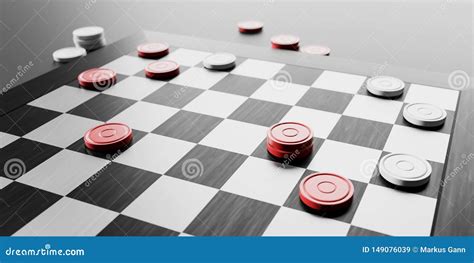 Draughts game board stock illustration. Illustration of concept - 149076039