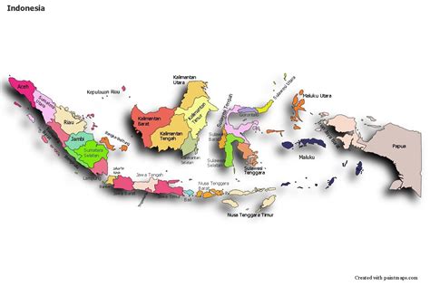 Sample Maps for Indonesia (colored,shadowy) | Mind map design, Map, Peta