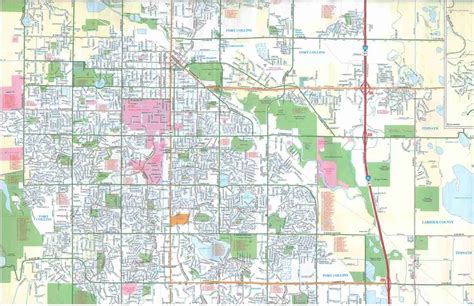 TheMapStore | Streets of Fort Collins, Loveland, Greeley, Colorado Map