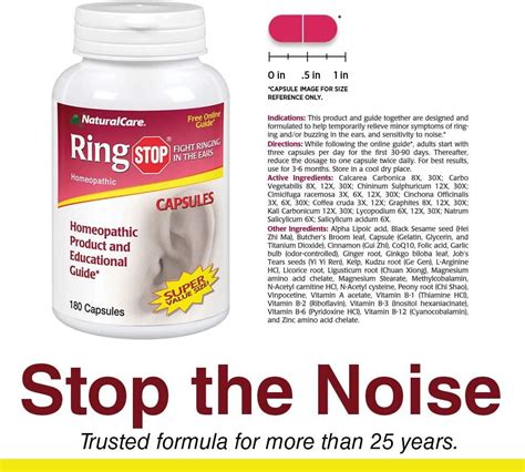 NaturalCare Ring Stop â€“ 180 Capsules | Support Natural Health & Wellbeing